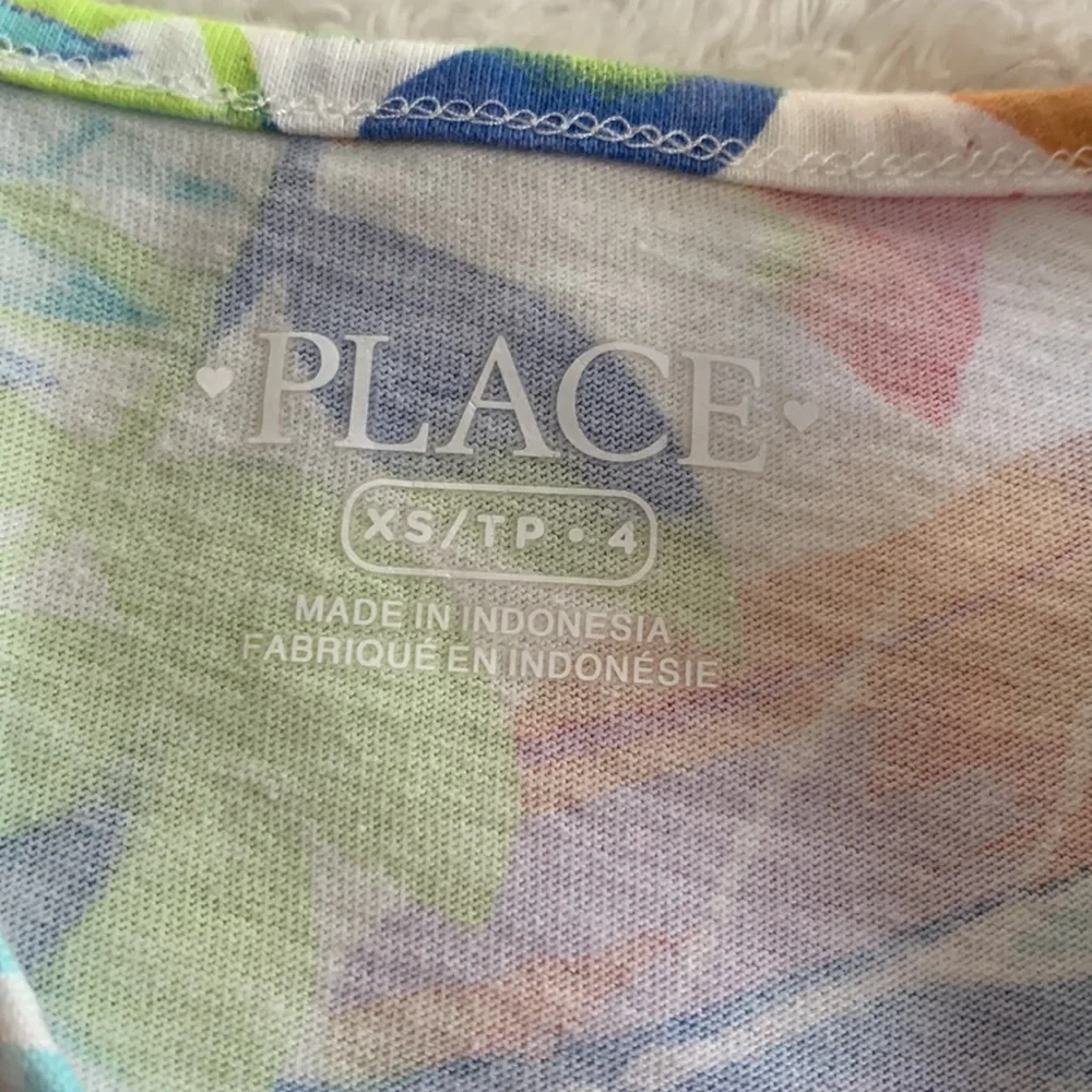 Children’s Place Colorful Tropical Girls Dress 4 EUC
